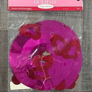 💞 New 3-Count Valentines Heart Hanging Ceiling Decorations